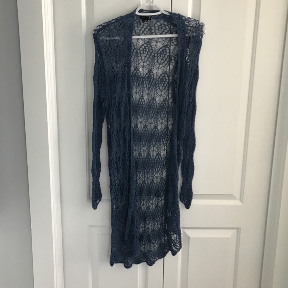 Long Crochet Cardigan